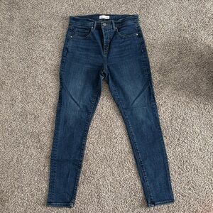 Dark Blue Denim Jeans